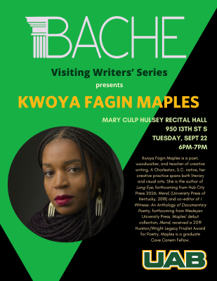 A Poetry Reading with Kwoya Fagin Maples