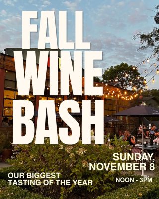 red or white Fall Wine Bash